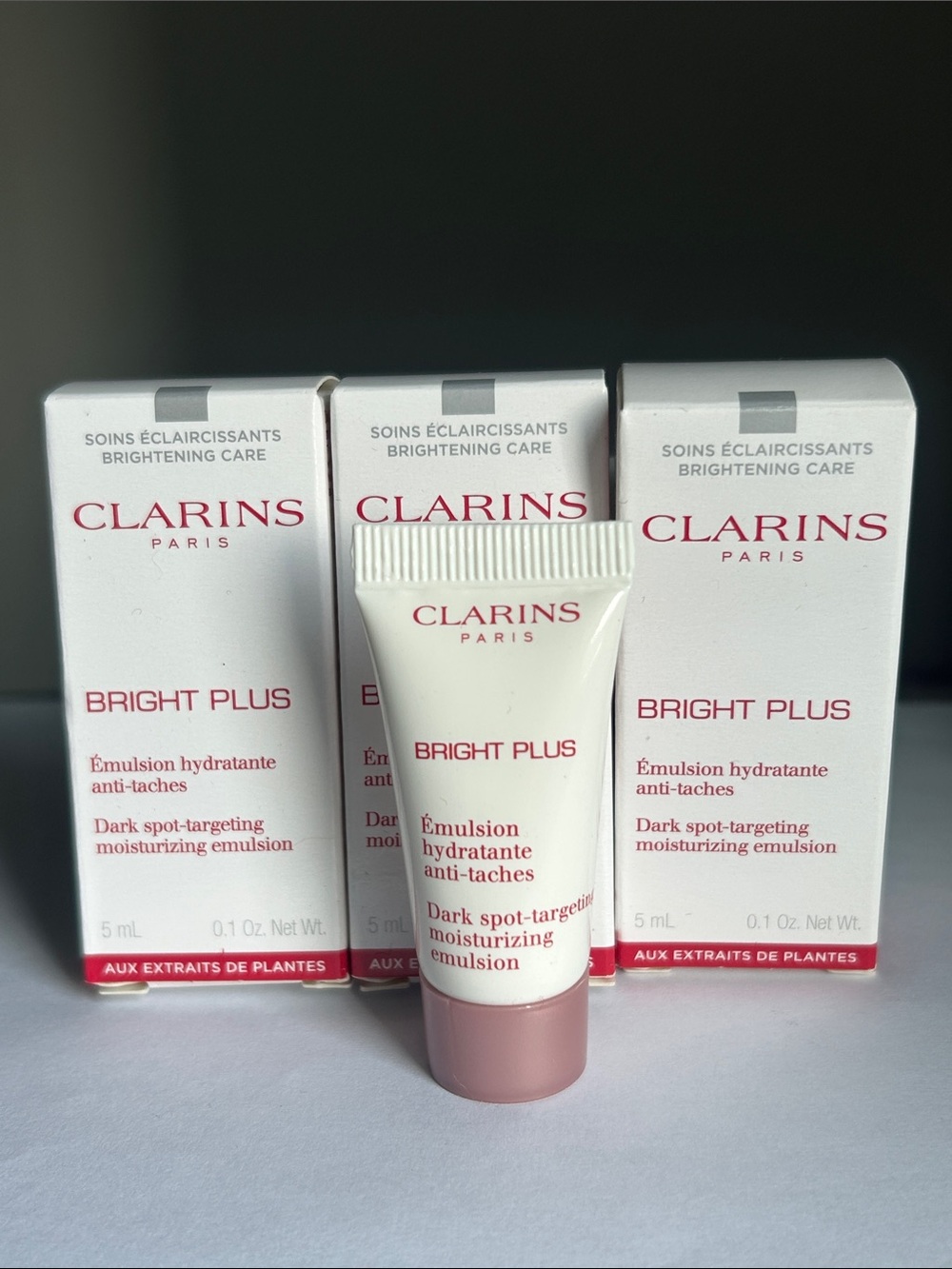 5mlx3 Clarins Bright Plus Dark Spot-Targeting Moisturizing Emulsion
